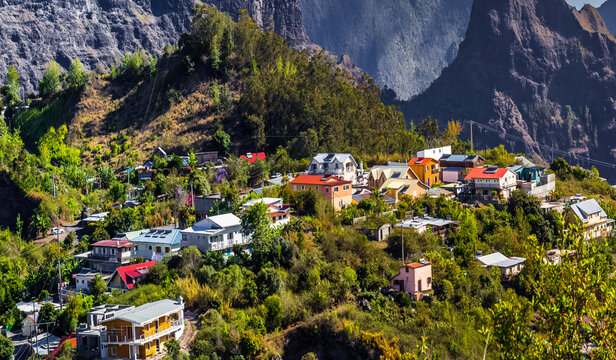 Mare s&egrave;che, village de Cilaos, &Icirc;le de la R&eacute;union 