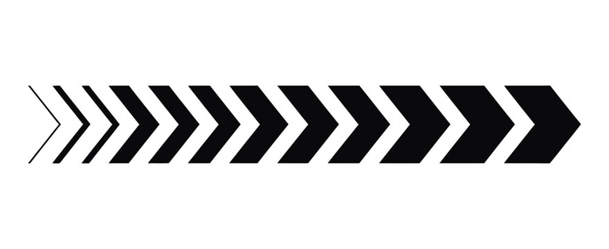 Speed acceleration arrow icon with turn sign, vector illustration representing movement, direction and navigation symbols.