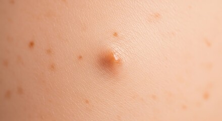 Fototapeta premium close-up of skin with mole and freckles
