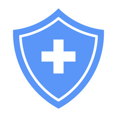 Fototapeta premium Medical Shield Icon isolated on transparent background.
