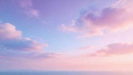 Fototapeta premium Pastel sky over calm sea