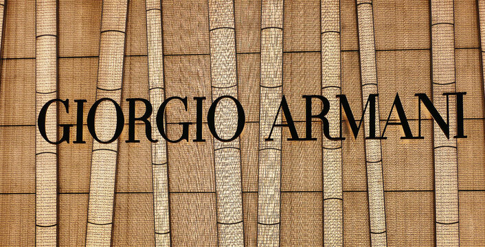 Exterior facade of the Giorgio Armani store in Chengdu, China 26 april 2026