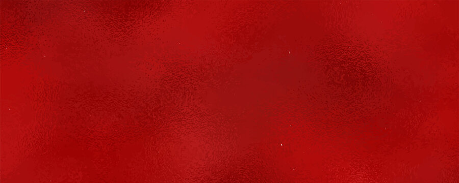 Vector red foil texture background. Abstract gradient bright and shiny light reflection rough texture surface.
