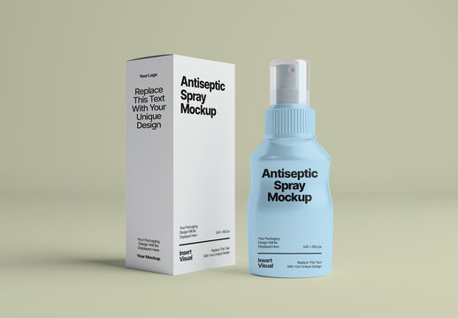 Antiseptic Spray Mockup