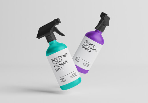 Cleaning Product Bottle Mockup