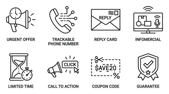 Urgent offer trackable phone number reply card infomercial limited time call to action coupon code guarantee.