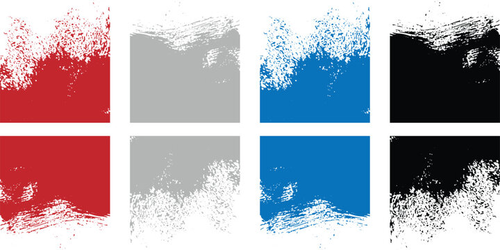 Burash effect backgrounds vibrant red gray blue and black textures for design