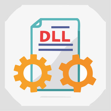 DLL File and Gears Icon