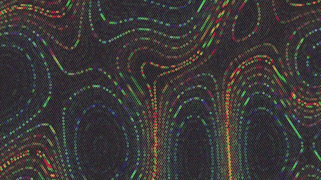 Dark Grainy Topographic Lines Motion Background For Modern Presentation Seamless 4K Loop