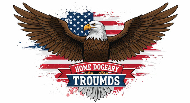 American eagle, patriotic vector, USA flag, bald eagle illustration, home dogeary troumds