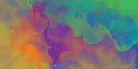 Fototapeta premium Vibrant Orange and Red Abstract Watercolor Background with Artistic Splatter.