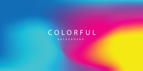 Fototapeta premium Colorful modern abstract background with neon gradient. Dynamic color flow poster, banner. Vector illustration.eps 10
