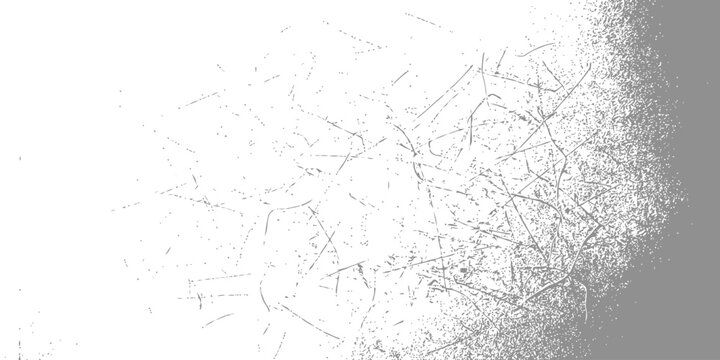 Subtle distressed grey surface texture with fine scratches and faded grain effect isolated on white background for clean and minimalist aged design overlays