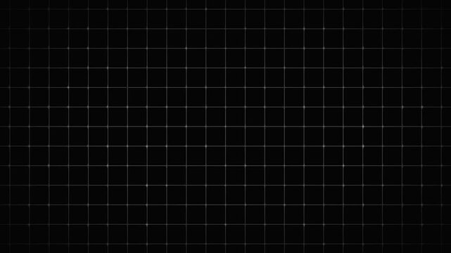 Detailed black background features subtle white grid pattern texture. Great for abstract designs and digital backgrounds. Use this grid pattern for modern visual projects.