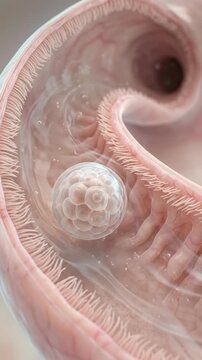 Embryonic growth sequence: embryo develop, fetus form, uterus chamber, womb enclose, amniotic protect, fluid bathe, placenta nourish, cell divide, human begin, life spark.