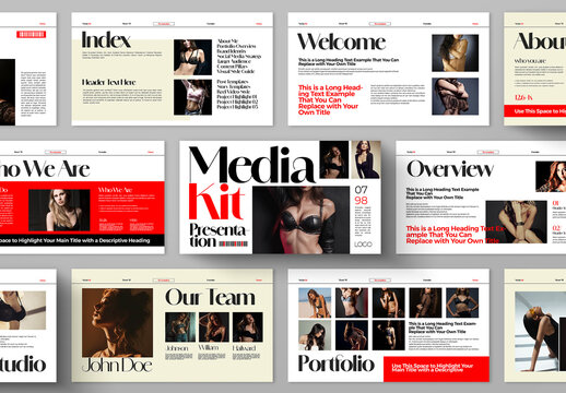 Creative Brand Media Kit Portfolio Template