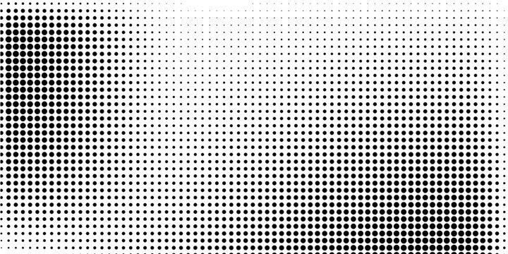 Wave halftone pattern. Halftone dots background.