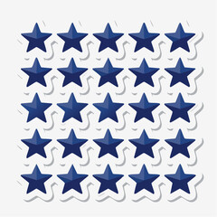 Fototapeta premium Pattern of Blue Stars