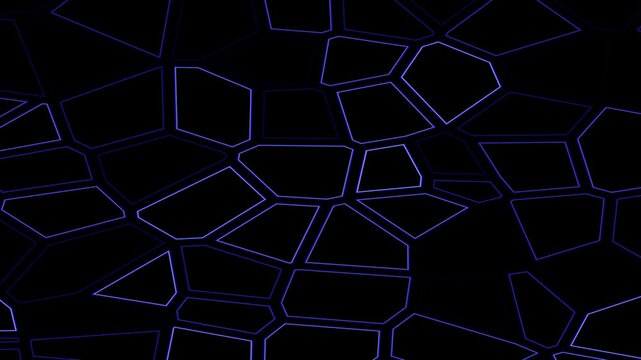 Dark hexagon grid futuristic pattern subtle glow seamless animation abstract geometric digital background looping motion modern technology network structure cyber design minimal clean dynamic visual 