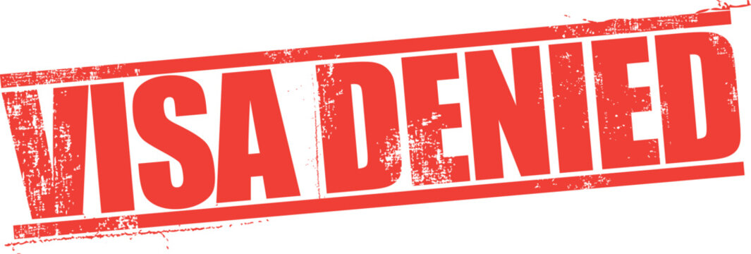 Visa Denied Vector Grunge Rubber Stamp
