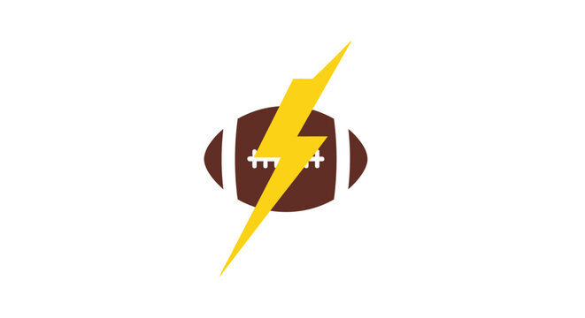 American football sports logo design.