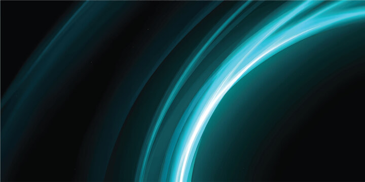 A flowing digital wave of glowing blue and purple fractal lines creates a motion-filled abstract background with light energy and curved textures on a dark backdrop