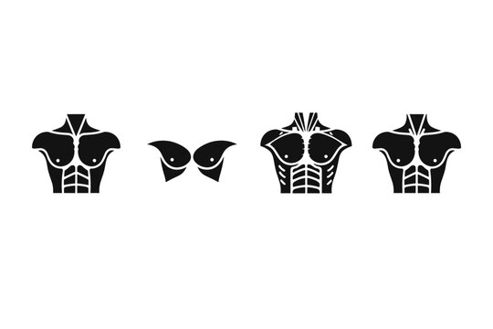 Muscular Torso Icons