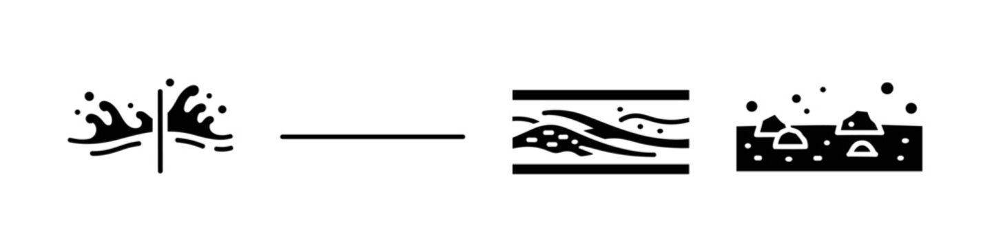 Water Flow Obstruction Icons