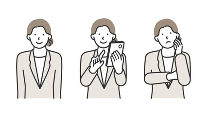Fototapeta premium Maximizing business productivity through mobile technology, illustrating a professional using smartphone applications for real-time collaboration, strategic planning, and efficient problem resolution.