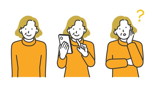 Bridging the digital divide for seniors, featuring a woman mastering smartphone navigation, capturing expressive moments of learning and success in technology adoption for improved accessibility.