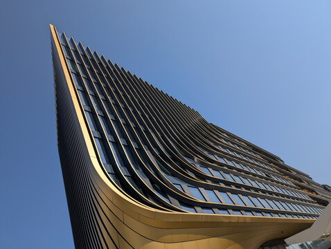 Masarycka Building Prague Modern Gold Architecture