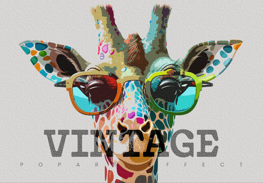Vintage Photo Effect Mockup