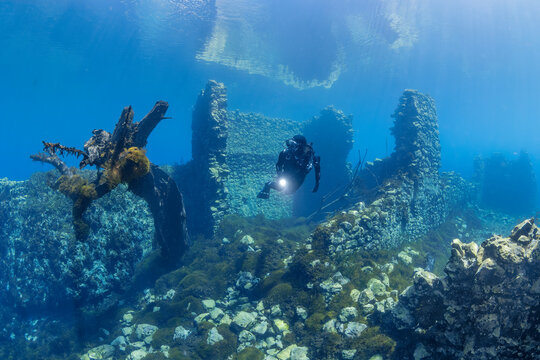 Lago di Capodacqua, Abruzzo, Italia