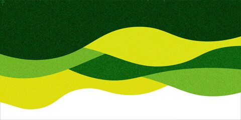 Naklejka premium Abstract Green Rice Farm Fields Background. Vector Mountains Landscape with Tea Plantation. Hill Agriculture Pattern Collage. Rural Organic Farmland Illustration.