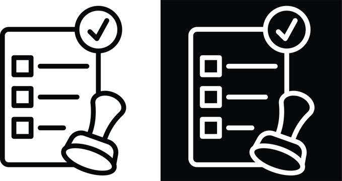 validate Two-tone version in black and white background