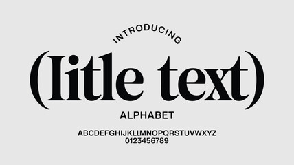 Obraz premium Introducing little text a modern alphabet with unique stylistic features