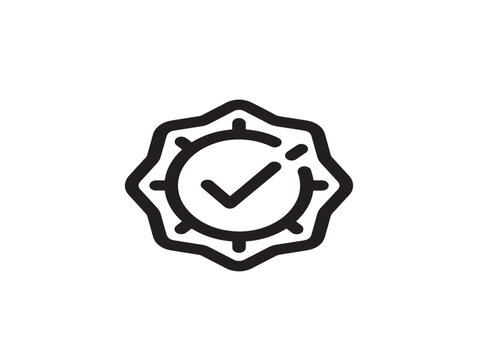 consumer choice badge icon in flat design style vector illustration