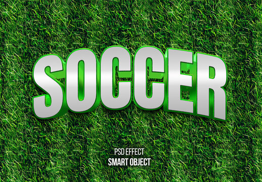 Soccer Field Text Effect