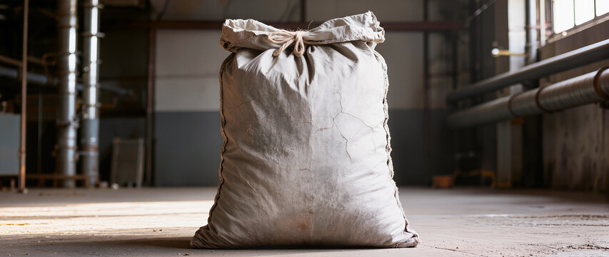 Heavy Industrial Sack on Concrete Floor
