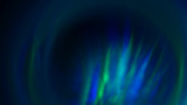 Abstract blue-green background with moving smooth tongues