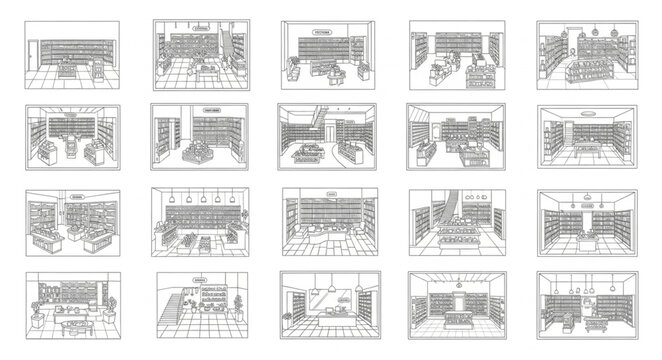 Sheet music notes and symbols in a collage.
