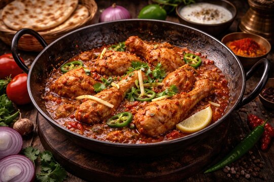 Flavorful chicken karahi stew known across Pakistan