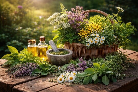 Culinary herbs collected from wild plants with health benefits