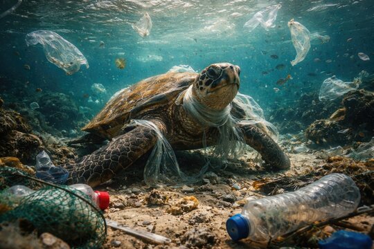 Environmental consequences of plastic debris affecting sea turtles and ocean habitats