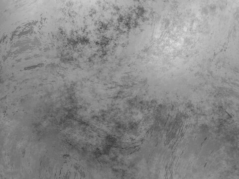 Light gray and silver metal surface with swirling textures and a grungy industrial look.