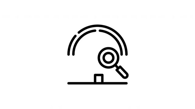 Magnifying data glass enhancing a bar graph detail, perfect for financial analysis presentations, market research reports, and infographic designs.
