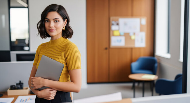 Career transition portrait for an early stage marketing coordinator entering a project team, useful for internship hiring, junior analyst role, office training and first job development content