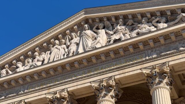 High position distinctly displays elaborate sculptures and column designs