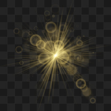 Sun shape shines with bright highlights and warm tone. Soft glow adds cheerful energy. Perfect design element for banners. Vector