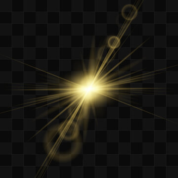 Single glowing sun with radiant light and glossy reflections. Warm flares create bright seasonal look. Perfect design element for visuals. Vector
